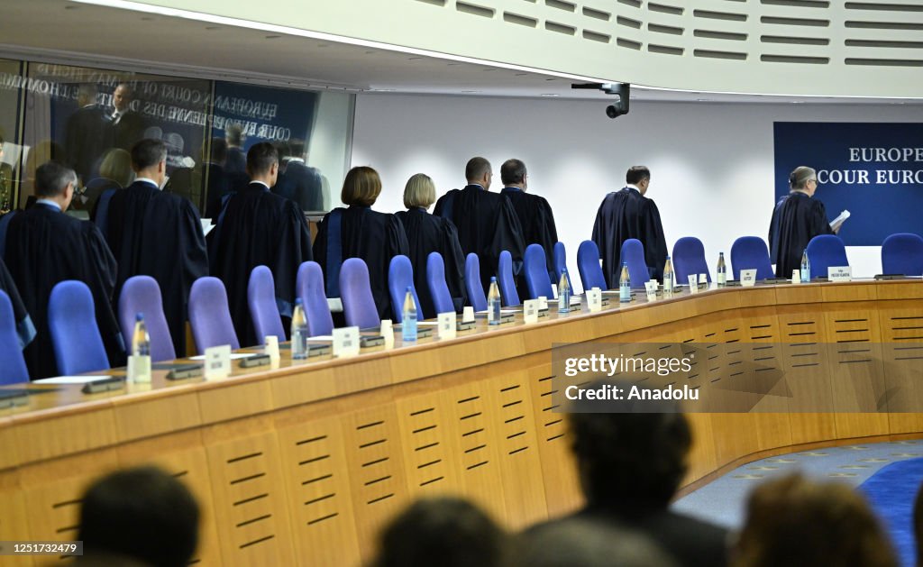 Human Rights Court Judge members of the European Court of Human Rights arrives Grand ...