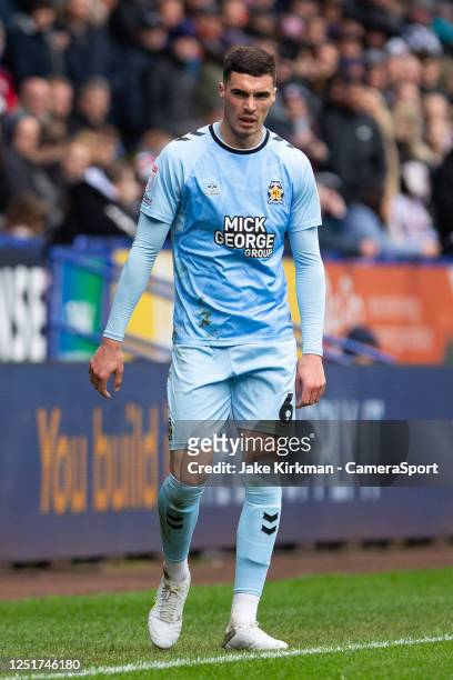Cambridge United's Lloyd Jones during the Sky Bet League One between Bolton Wanderers and Cambridge United at University of Bolton Stadium on April...