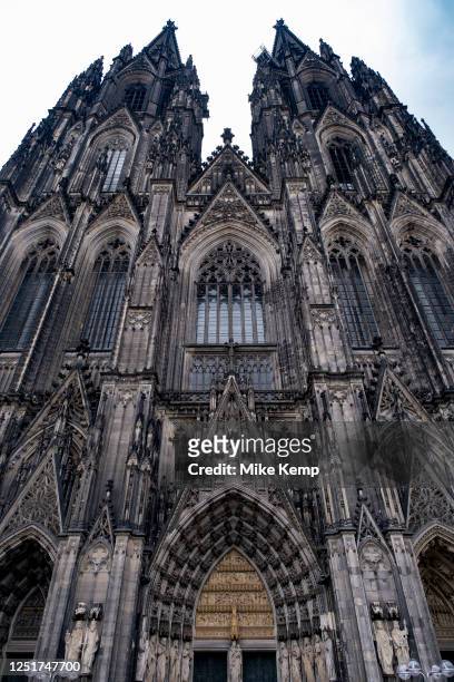 Cologne Cathdreal on 6th April 2023 in Cologne, Germany. Cologne Cathedral is a church in the gothic style in North Rhine-Westphalia belongs to the...