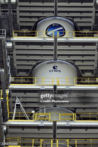 Visit of King Philippe and Prince Gabriel of Belgium to the Guiana Space Centre Day 2 : Visit of the launching site Ariane 5 & lanceur Ariane 5 &...
