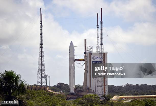 Visit of King Philippe and Prince Gabriel of Belgium to the Guiana Space Centre Day 2 : Visit of the launching site Ariane 5 & lanceur Ariane 5 &...