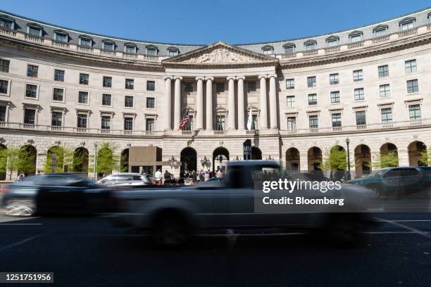 The Environmental Protection Agency headquarters in Washington, DC, US, on Wednesday, April 12, 2023. The Biden administration is proposing to crack...