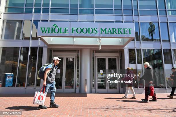 The Whole Foods in Mid Market Street is seen after it was closed due to employee safety concerns after being open for only a year in San Francisco,...