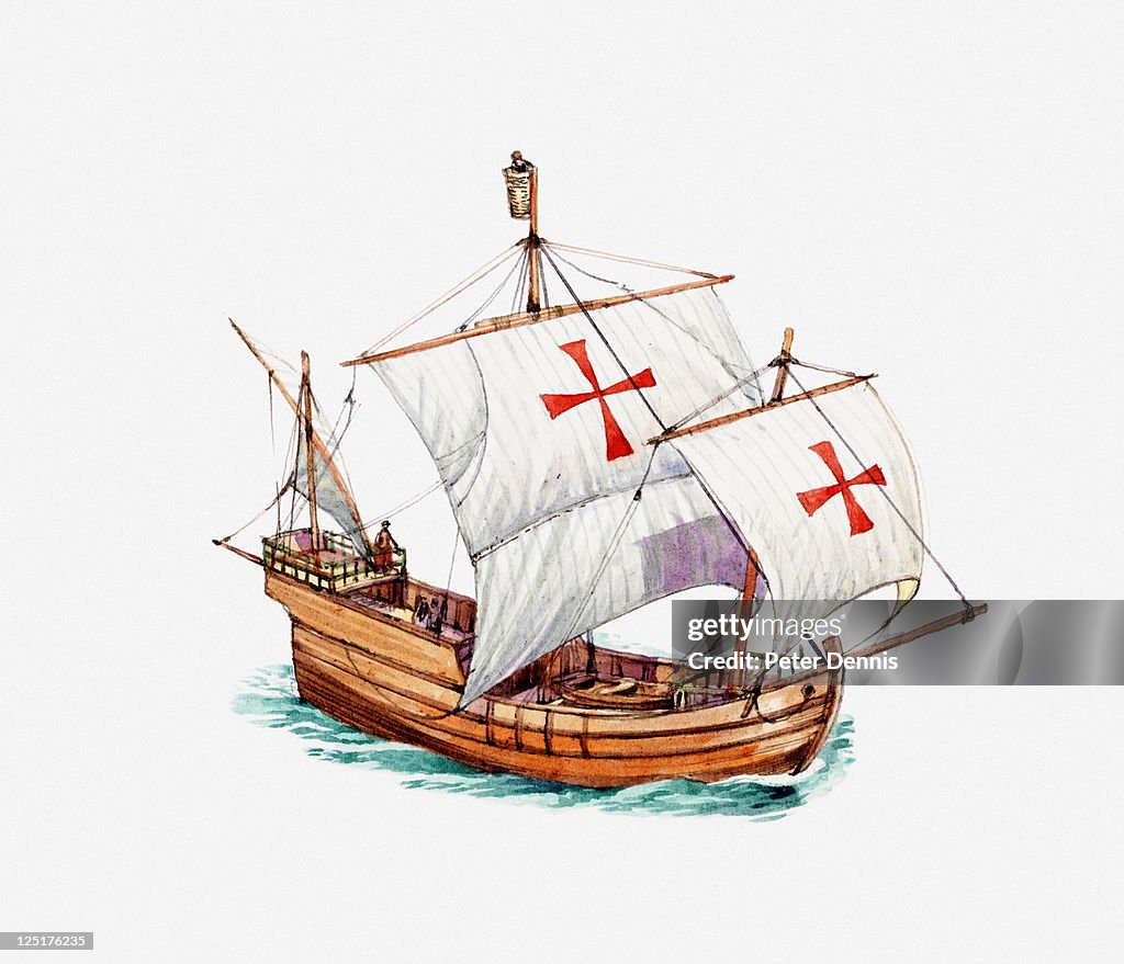 Illustration Of Christopher Columbus Ship The Pinta High Res Vector illustration-of-christopher-columbus-ship-the-pinta-high-res-vector