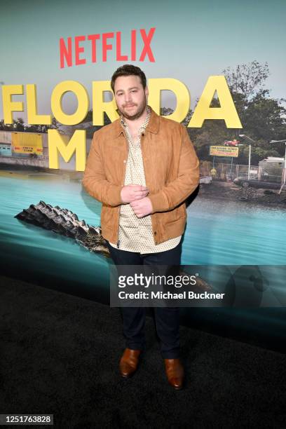 Emory Cohen at the Los Angeles screening of "Florida Man" held at the Roma Theater on April 12, 2023 in Los Angeles, California.