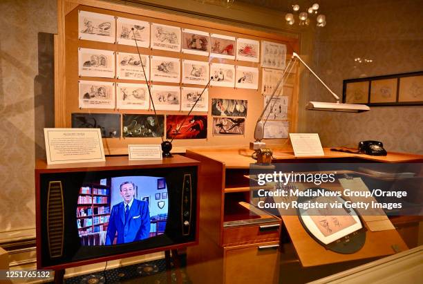 Anaheim, CA A room inspired by Walt Disney, including an animators desk, at the Opera House on Main Street, U.S.A. As part of the Disney 100 Years of...