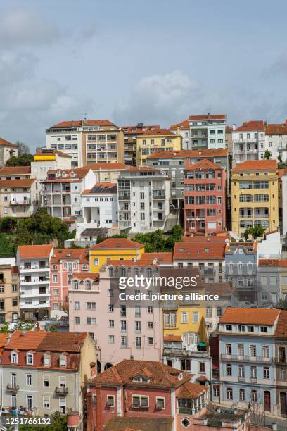 March 2023, Portugal, Coimbra: Apartment buildings stand close together in the city center. Photo: Viola Lopes/dpa