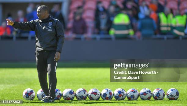 Blackpool's Assistant head coach Terry Connor during the Sky Bet Championship between Blackpool and Cardiff City at Bloomfield Road on April 7, 2023...