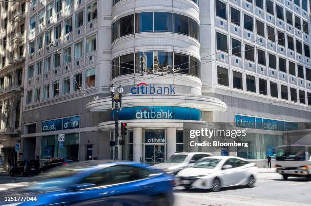 Citibank branch in San Francisco, California, U.S., on Friday, April 7, 2023. Citigroup Inc. Is scheduled to release earnings figures on April 14....