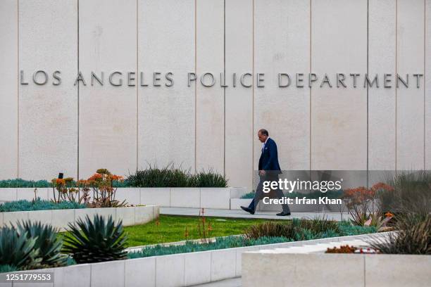 Los Angeles Police Department Headquarters in Los Angeles. LAPD Headquarter on Wednesday, April 12, 2023 in Los Angeles, CA.