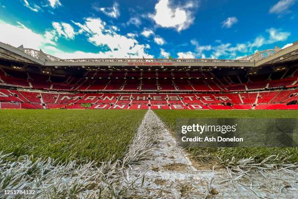 General View of Old Trafford prior to the UEFA Europa League Quarterfinal first leg match between Manchester United and Sevilla FC at Old Trafford on...