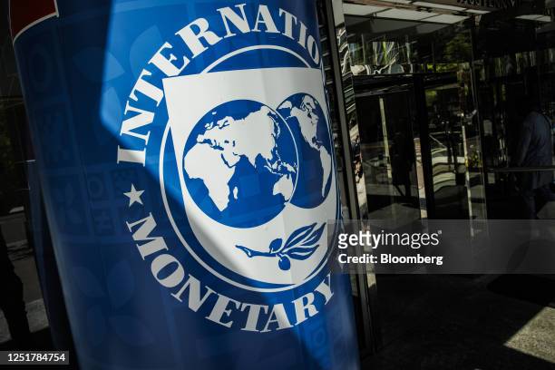 The International Monetary Fund headquarters during the spring meetings of the IMF and World Bank Group in Washington, DC, US, on Thursday, April 13,...