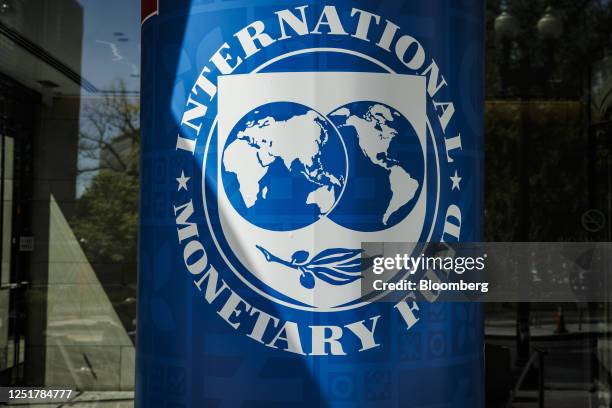 The International Monetary Fund headquarters during the spring meetings of the IMF and World Bank Group in Washington, DC, US, on Thursday, April 13,...