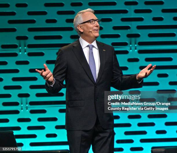 Anaheim, CA Joe Lamond, outgoing President/CEO of The National Association of Music Merchants during the Breakfast of Champions on the first day of...