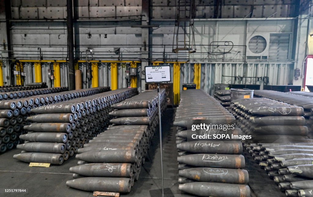 Rows of incomplete shells wait for the next step in...