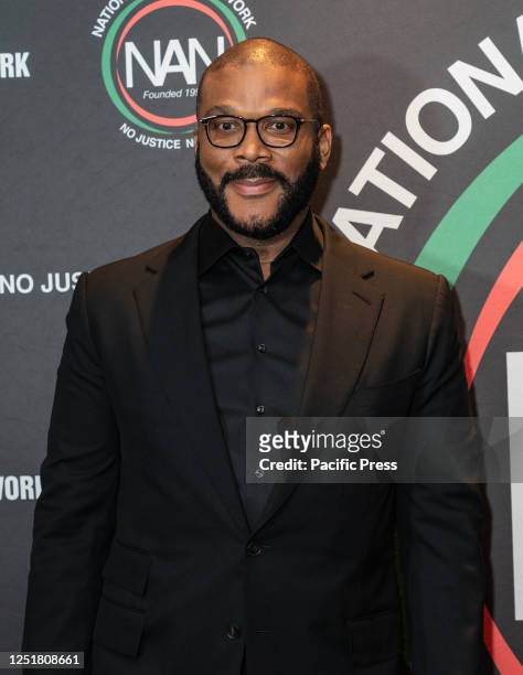 Tyler Perry attends NAN 2023 Convention Keepers of the Dream gala at Sheraton Times Square. National Action Network holds an annual conference...