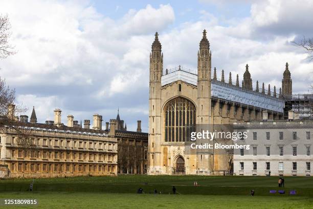 The chapel at King's College, University of Cambridge, in Cambridge, UK, on Thursday, April 13, 2023. Cambridge is a crucial part of the UK's goal to...