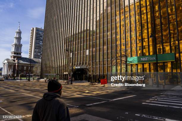 An M&T Bank branch in downtown Hartford, Connecticut, US, on Wednesday, April 12, 2023. M&T Bank Corp. Is scheduled to release earnings figures on...