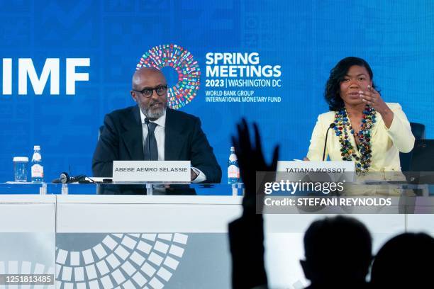 International Monetary Fund Director of the African Department, Abebe Aemro Selassie , and Senior Communications Officer Sub Saharan Africa, Tatiana...
