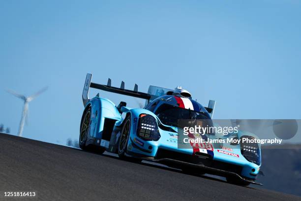 The Glickenhaus Racing, Glickenhaus 007 LMH of Ryan Briscoe, Romain Dumas, and Oliver Pla in action during practice for the 6 Hours of Portimao at...