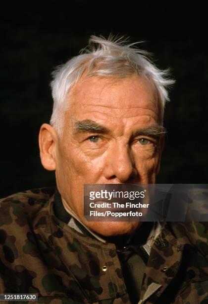 American film and television actor Lee Marvin as Major John Reisman in the film "The Dirty Dozen", circa 1984.