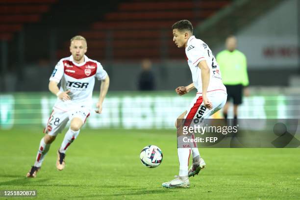 Salim BEN SEGHIR during the Ligue 2 BKT match between Annecy and Valenciennes on April 10, 2023 in Annecy, France.