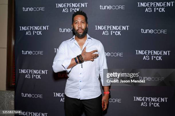 Ndaba Mandela attends Papoose Presents: 50 Years Of Hip-Hop, Powered by TuneCore at 40 / 40 Club on April 13, 2023 in New York City.