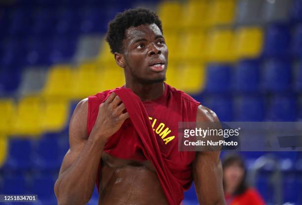 James Nnaji during the match between FC Barcelona and Valencia Basket, corresponding to the week 34 of the Euroleague, played at the Palau Blaugrana,...