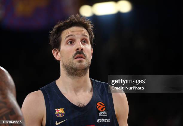 Nicolas Laprovittola during the match between FC Barcelona and Valencia Basket, corresponding to the week 34 of the Euroleague, played at the Palau...