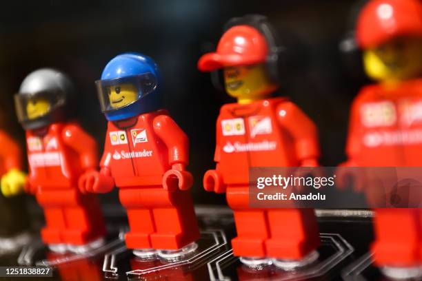 Ferrari Formula 1 team Lego figures are seen at the newly opened 'Bricks And Figs' Museum in Krakow, Poland on April 15, 2023. As museum inform more...