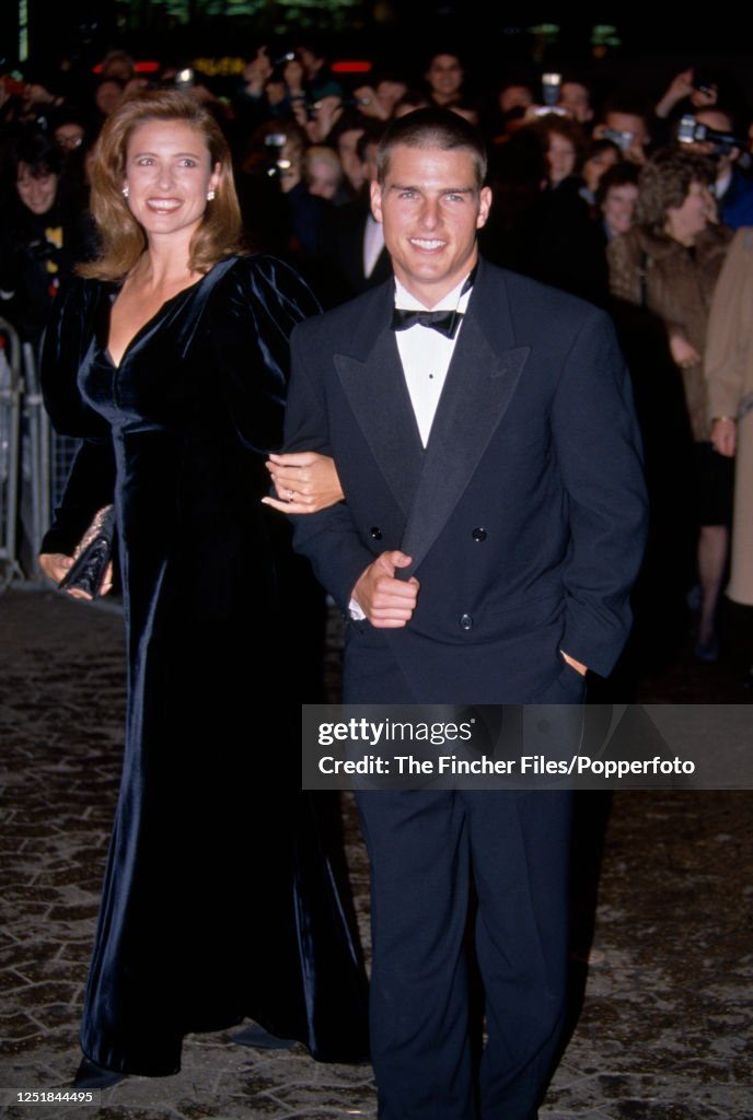 Mimi Racers American actors Tom Cruise and his wife Mimi Rogers attending a film ...
