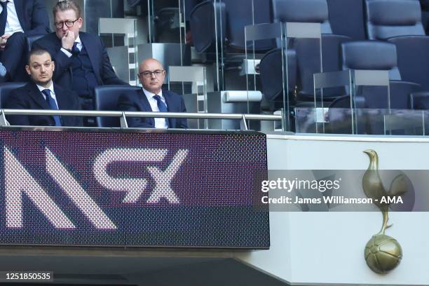 Daniel Levy the chairman of Tottenham Hotspur looks on during the Premier League match between Tottenham Hotspur and AFC Bournemouth at Tottenham...