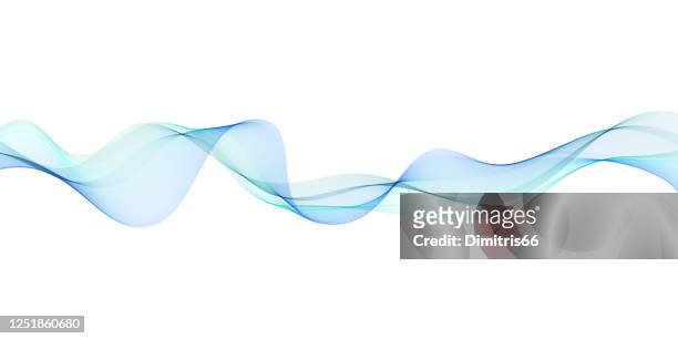 abstract flowing banner - wave pattern stock illustrations