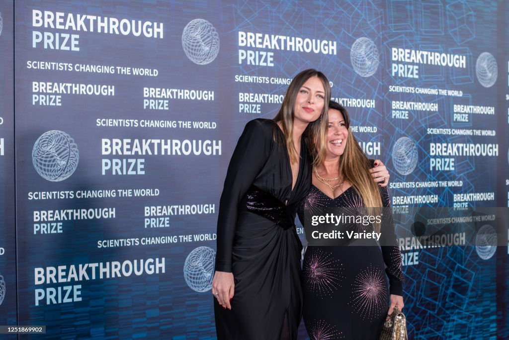 Maria Sharapova and Patty Jenkins at the ninth Breakthrough Prize