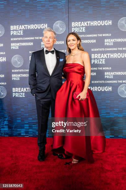 David Foster and Katharine McPhee at the ninth Breakthrough Prize Ceremony held at the Academy Museum of Motion Pictures on April 15, 2023 in Los...