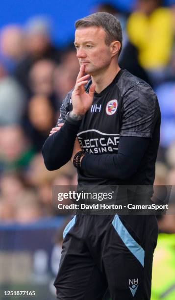 Reading manager Noel Hunt during the Sky Bet Championship between Reading and Burnley at Select Car Leasing Stadium on April 15, 2023 in Reading,...