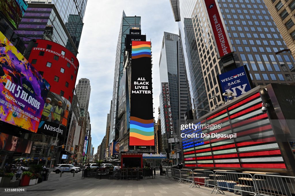 New York City Lights Up In Support Of The 50th Anniversary Of The First Gay Pride March