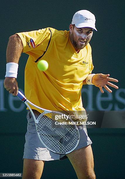 Patrick Rafter Backhand 18 Ten Masters Series Rafter Backhand Stock Photos, High-Res Pictures ...