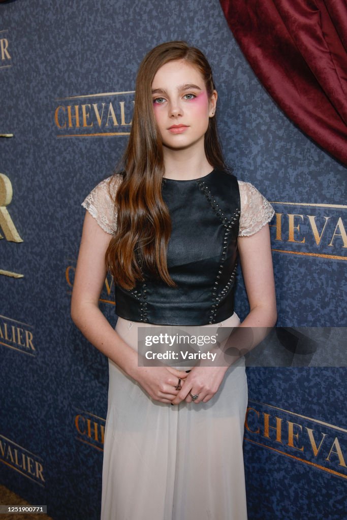 Annaka Fourneret at the premiere of "Chevalier" held at El Capitan