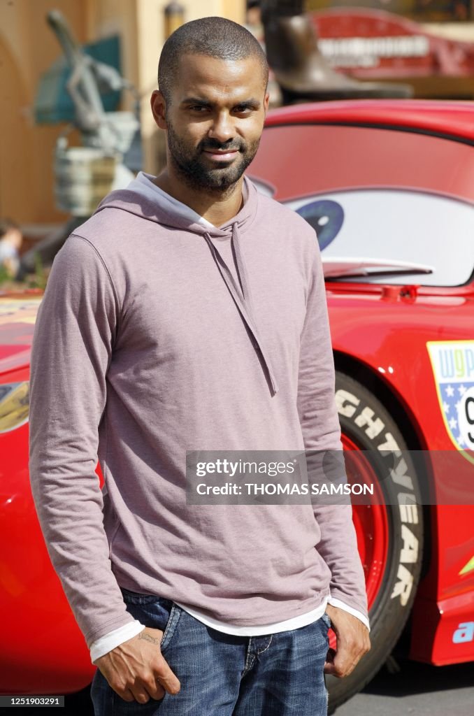 French baskelball and NBA player Tony Parker poses before the French