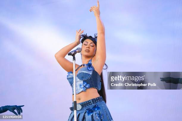 Kali Uchis performs onstage at the 2023 Coachella Valley Music & Arts Festival on April 16, 2023 in Indio, California.