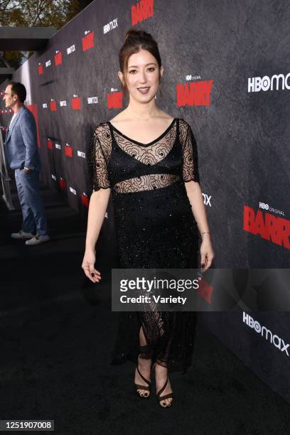 Jessy Hodges at the premiere of season 4 of "Barry" held at Hollywood Forever Cemetery on April 16, 2023 in Los Angeles, California.