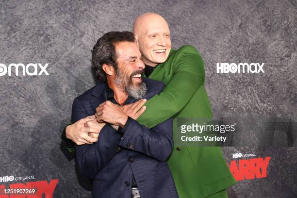 Anthony Carrigan and Michael Irby at the premiere of season 4 of "Barry" held at Hollywood Forever Cemetery on April 16, 2023 in Los Angeles,...