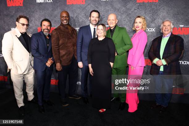 Stephen Root, Michael Irby, Robert Wisdom, Bill Hader, Amy Gravitt, Anthony Carrigan, Sarah Goldberg and Henry Winkler at the premiere of season 4 of...