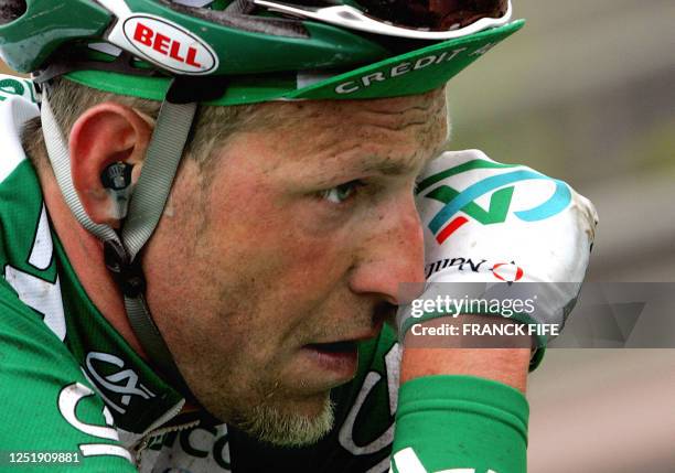 French Christophe Moreau of Credit Agricole rides in the leading group during the 40th Amstel Gold Race cycling race between Maastricht and...