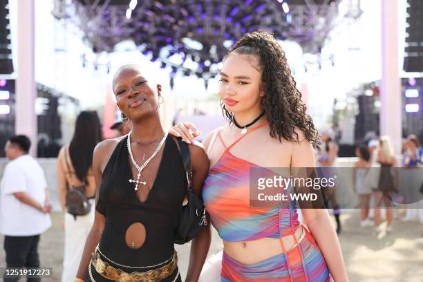 Street style at Coachella 2023 photographed by Katie Jones for WWD in Indio, California on April 16, 2023