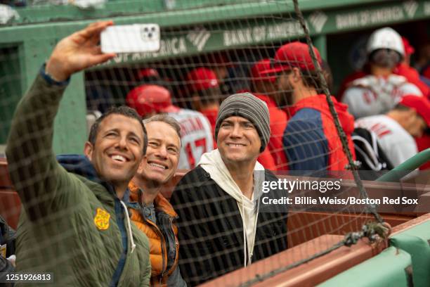Major League Baseball Executive Theo Eptsein attends a game between the Boston Red Sox and the Los Angeles Angels of Anaheim on April 17, 2023 at...