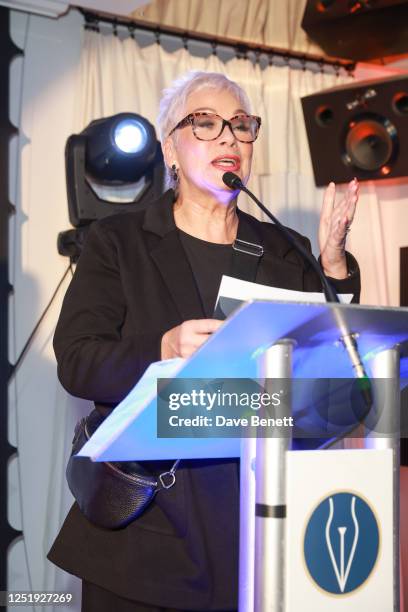 Denise Welch attends The 2023 Comedy Women In Print Prize ceremony at The Groucho Club on April 17, 2023 in London, England.