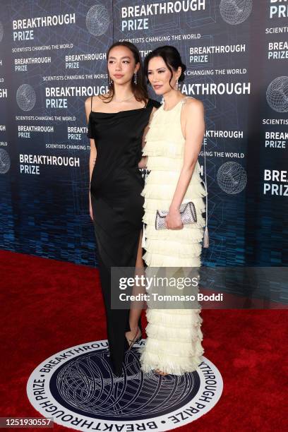 Chloe Murdoch and Wendi Murdoch attend the Ninth Breakthrough Prize Ceremony at Academy Museum of Motion Pictures on April 15, 2023 in Los Angeles,...