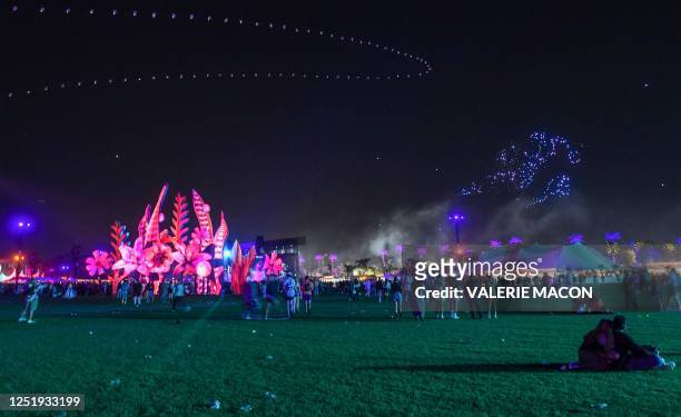 Empty plastic bottles are left on the ground as attendees move to another area during the first week of the Coachella Valley Music and Arts Festival...
